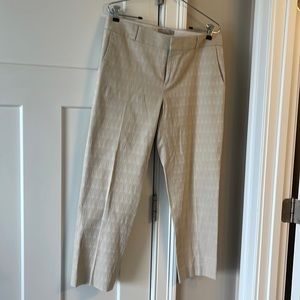 Banana Republic Hampton Pant, cream color.
